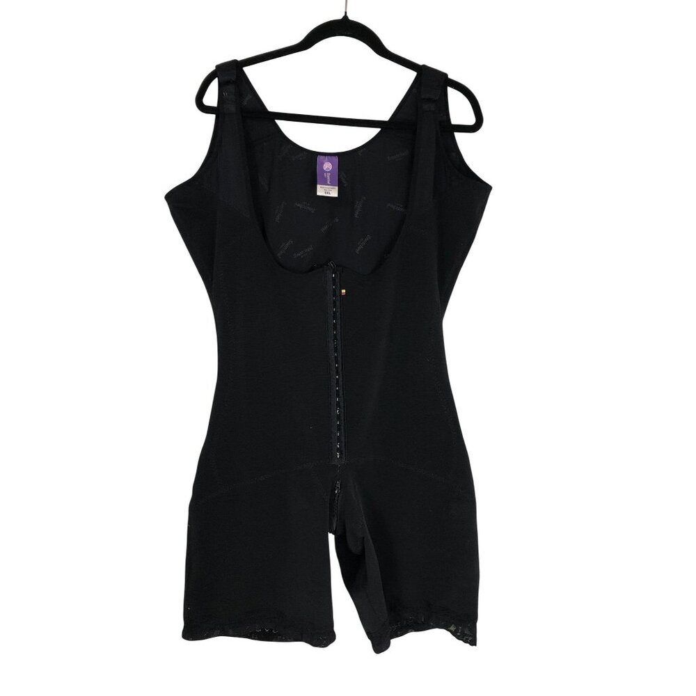 Snatched Body Black Full Body Shaper Adjustable Closure & Adjustable Straps 5XL